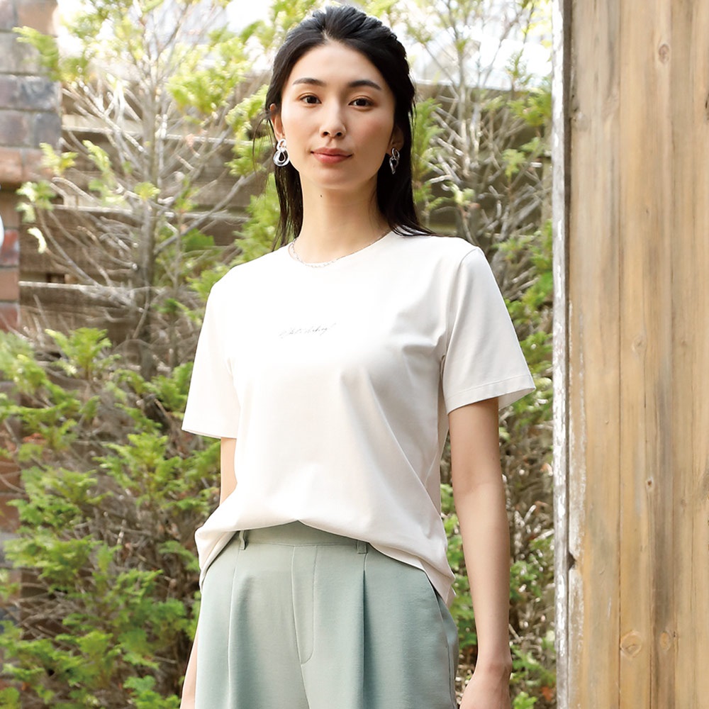 TVC オーガニックコットン クルーネック半袖Tシャツ レディス
