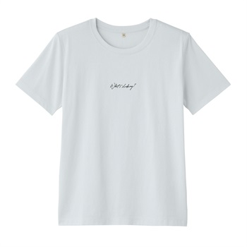 TVC オーガニックコットン クルーネック半袖Tシャツ レディス(シロ（ロゴ）-S)