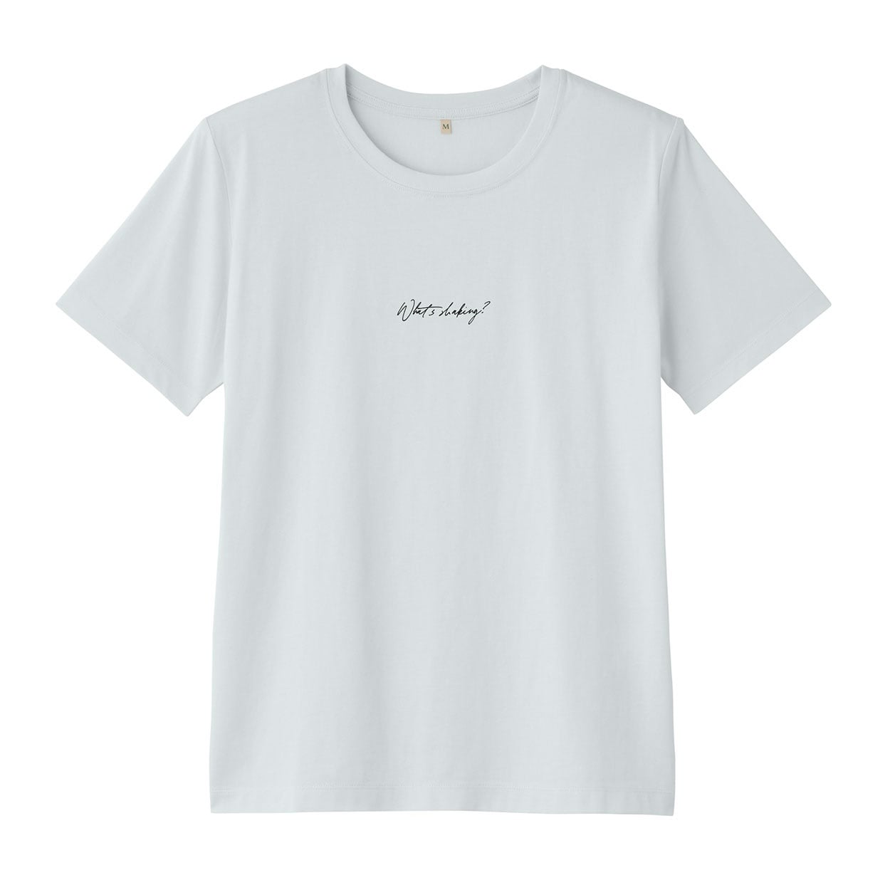 TVC オーガニックコットン クルーネック半袖Tシャツ レディス(シロ（ロゴ）-M)