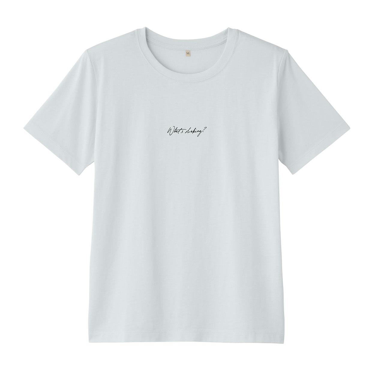 TVC オーガニックコットン クルーネック半袖Tシャツ レディス(シロ（ロゴ）-L)