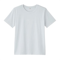 TVC オーガニックコットン クルーネック半袖Tシャツ レディス(Ａシロ（無地）-S)