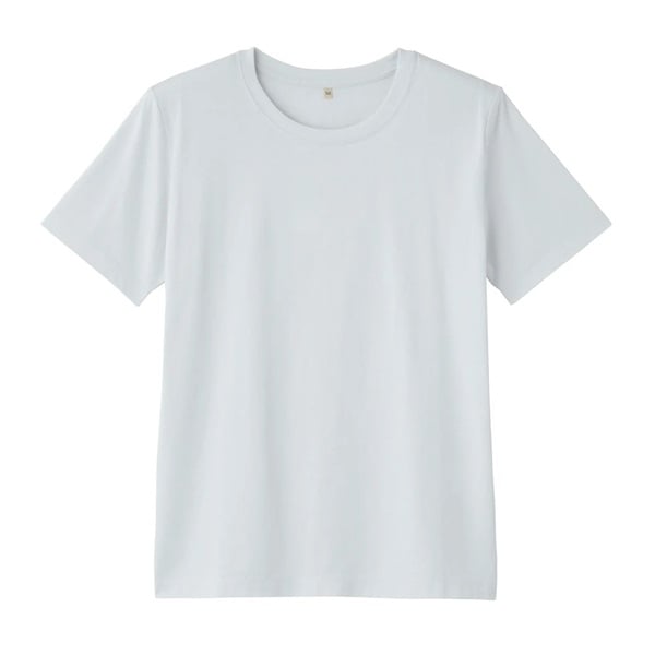 TVC オーガニックコットン クルーネック半袖Tシャツ レディス(Ａシロ（無地）-M)