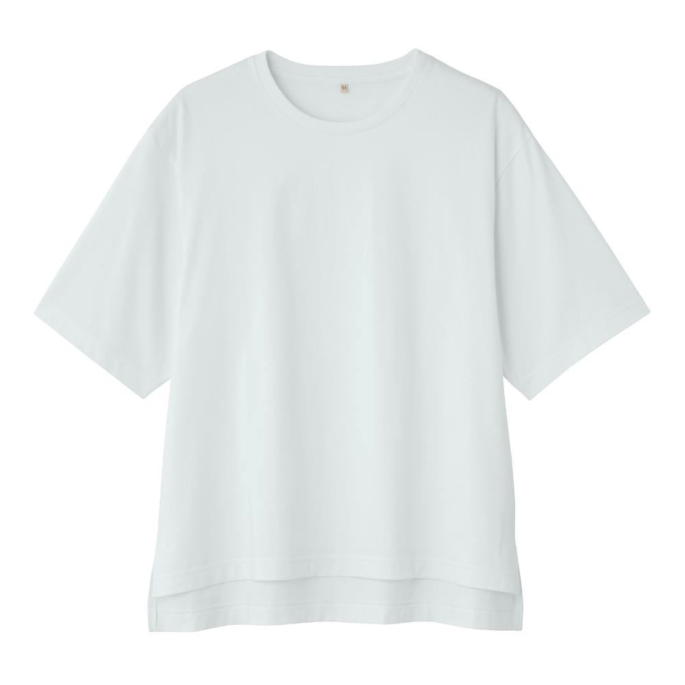 TVC 【ピースフィットクール】 遮熱・UV対策ひんやりサラサラ 5分袖Tシャツ レディス(ホワイト-M)