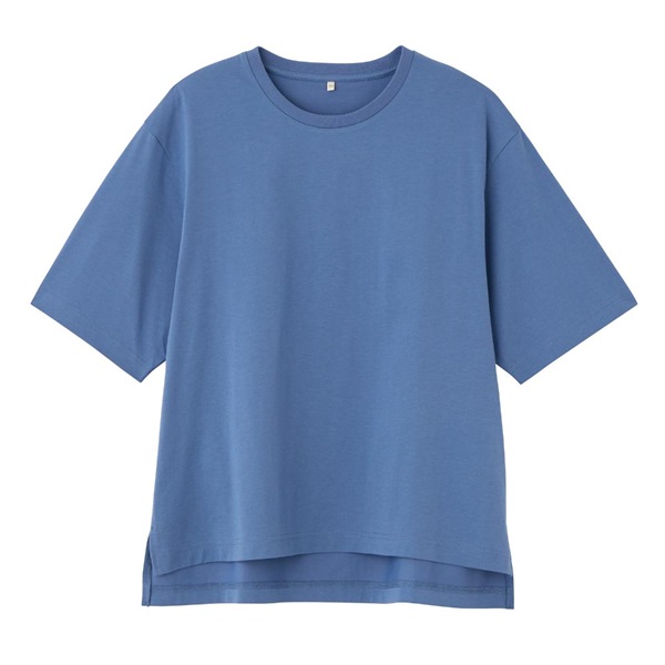 TVC 【ピースフィットクール】 遮熱・UV対策ひんやりサラサラ 5分袖Tシャツ レディス(アオ-L)