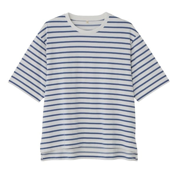 TVC 【ピースフィットクール】 遮熱・UV対策ひんやりサラサラ 5分袖Tシャツ レディス(Ａアオ-XL)