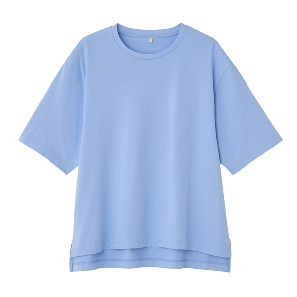 TVC 【ピースフィットクール】 遮熱・UV対策ひんやりサラサラ 5分袖Tシャツ レディス(ブルー-M)