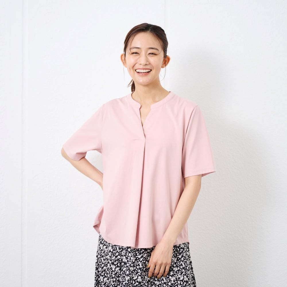 TVC シルキーコットン スキッパー襟Tシャツ レディス | イオン