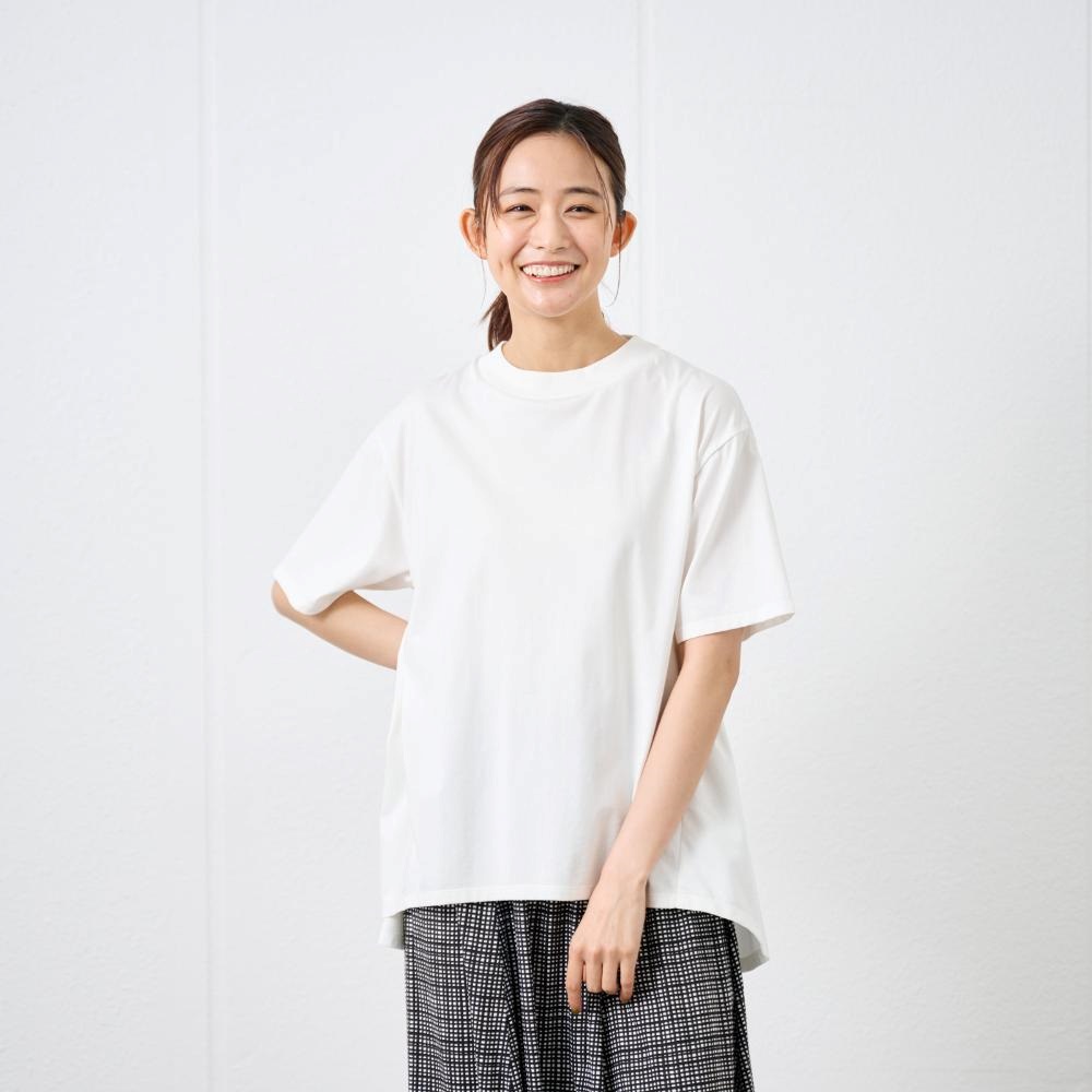 naptime. モックネックTシャツ　ホワイト S 再】モックネックTシャツ <ホワイト> | SoaSoah