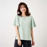TVC 【ピースフィットクール】遮熱・UV対策 ひんやりサラサラ フレア袖Ｔシャツ レディス(グリーン-S)