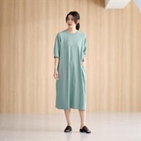 TVC(ティーヴィシー) ドライ天竺ランタンスリーブワンピース レディス(ウスミドリ-S)