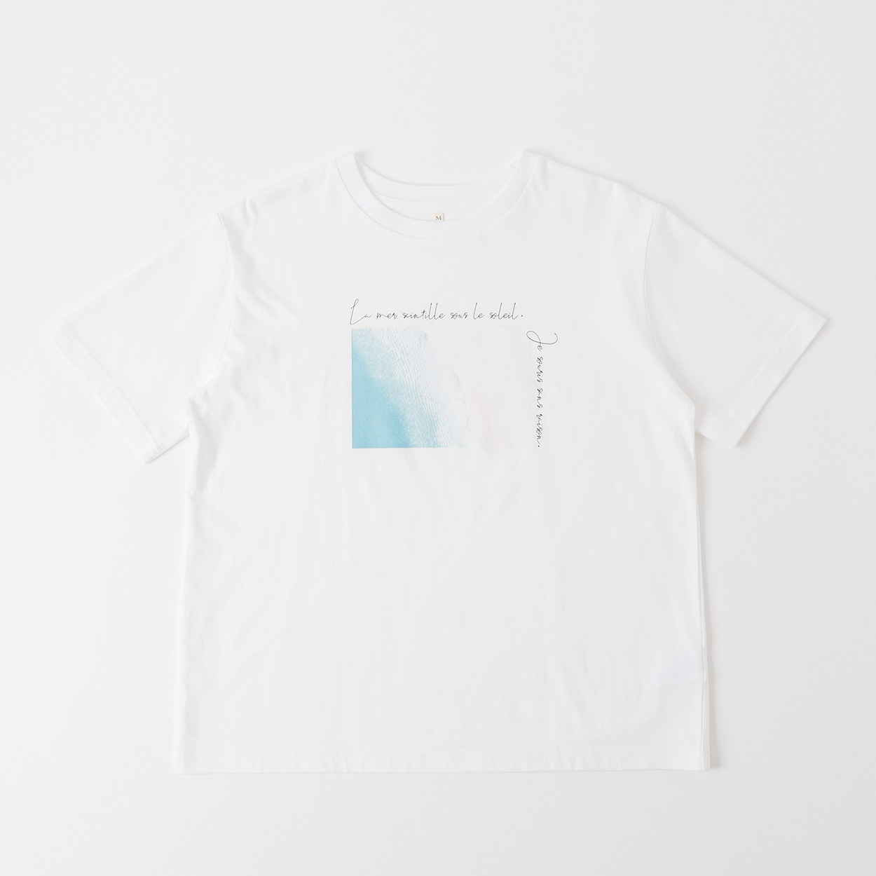 TVC(ティーヴィシー) 【BEST BUY】コットン100プリント半袖Tシャツ レディス(アイボリー（海フォト）-M)