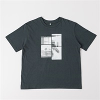TVC(ティーヴィシー) 【BEST BUY】コットン100プリント半袖Tシャツ レディス(クロ(モノクロフォト）-M)