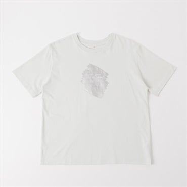 TVC(ティーヴィシー) 【BEST BUY】コットン100プリント半袖Tシャツ レディス(ウスグレー（シルバーペイント）-M)