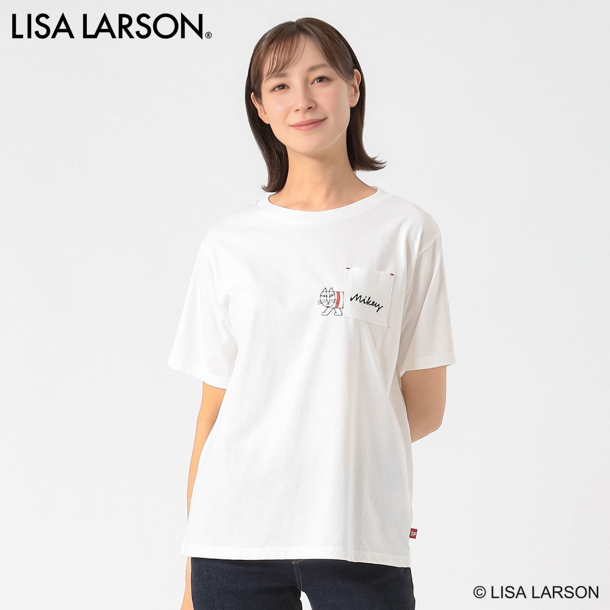 TVC(ティーヴィシー) リサ・ラーソン マイキー胸ポケロゴTシャツ