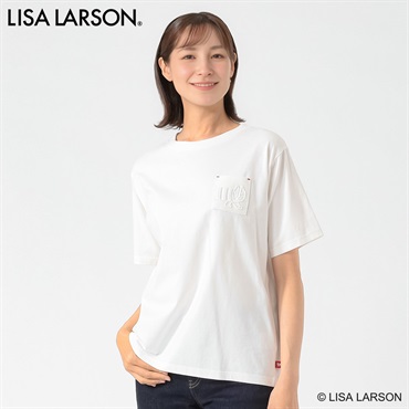 TVC(ティーヴィシー) リサ・ラーソン マイキー胸ポケエンボス加工Tシャツ レディス