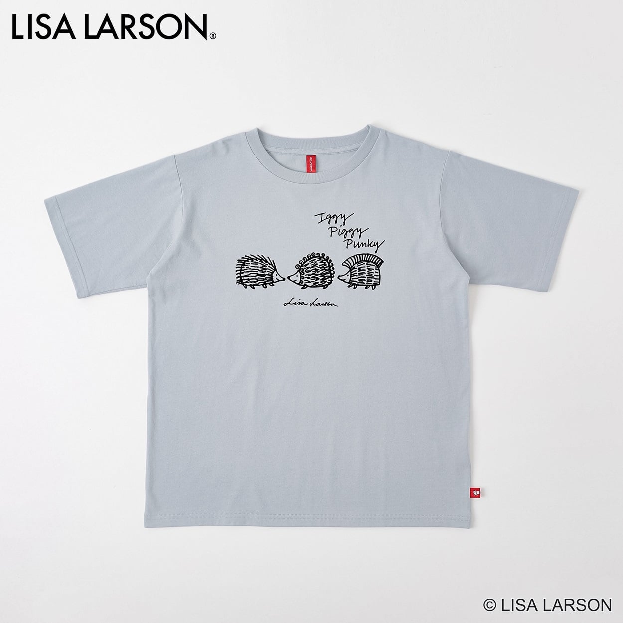 TVC(ティーヴィシー) リサ・ラーソン はりねずみフロッキープリントTシャツ レディス(ウスアオ-XL)