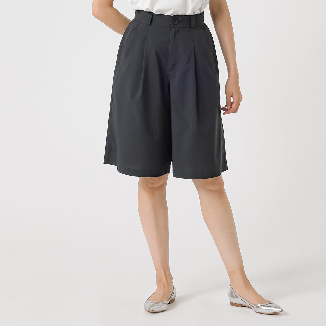 TVC(ティーヴィシー) 【BEST BUY】キュロットパンツ レディス(クロ-L)