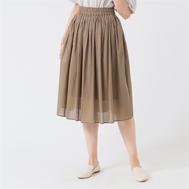 TVC(ティーヴィシー) コットンボイルスカート レディス(チャ-S)