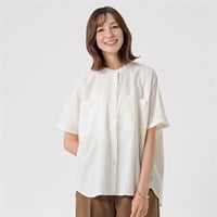 TVC(ティーヴィシー) 【BEST BUY】 サンドウォッシュ無地ポケット付ブラウス レディス(シロ-S)