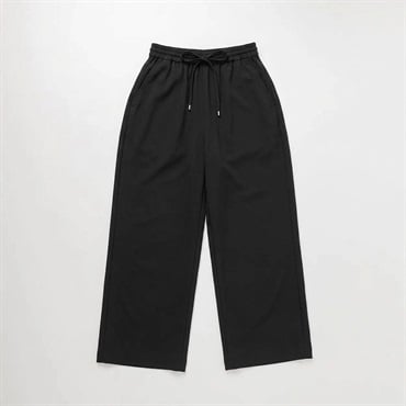 TVC(ティーヴィシー) ドロストギャザーワイドパンツ レディス(クロ-S)