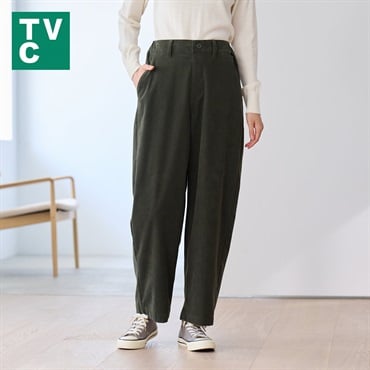 TVC(ティーヴィシー) コーデュロイバレルパンツ レディス