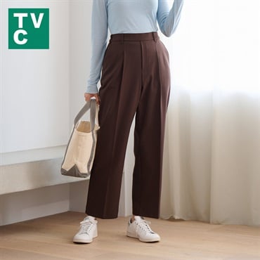 TVC(ティーヴィシー) オルスタ両面起毛ストレートパンツ レディス