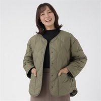 TVC(ティーヴィシー) ウォッシャブルダウンノーカラージャケット レディス(コイミドリ-S)