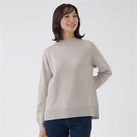 TVC(ティーヴィシー) 洗える・保湿 マシュマロタッチモックネックプルオーバー レディス(ウスグレー-S)
