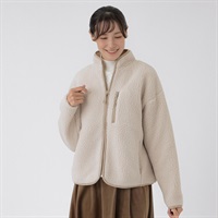 TVC(ティーヴィシー) ボアフリースジャケット レディス(アイボリー-S)