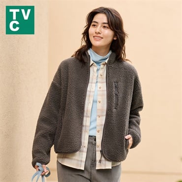 TVC(ティーヴィシー) ボアフリースジャケット レディス