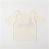 TVC(ティーヴィシー) リブカップ付5分袖Tシャツ レディス(アイボリー-M)
