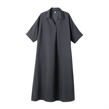 TVC(ティーヴィシー) 【BEST BUY】バブルサッカー半袖スキッパーワンピース レディス