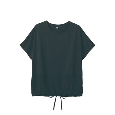 TVC(ティーヴィシー) 【BEST  BUY】裾布帛ドロストTシャツ レディス