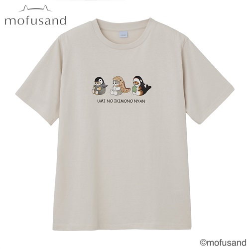 TVC(ティーヴィシー) mofusand 海の生き物にゃんＴシャツ レディス(ウスチャ-S)