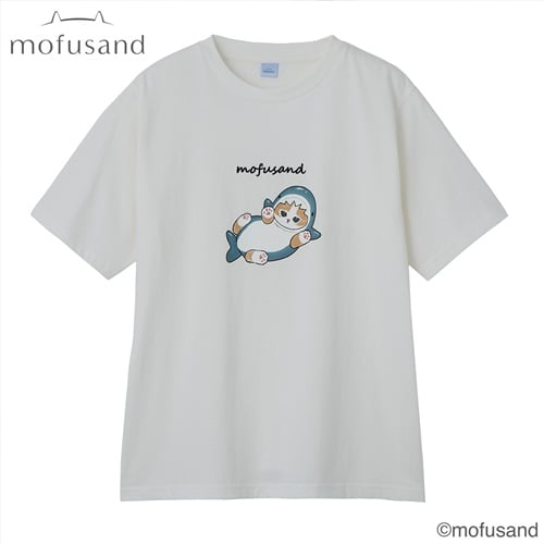 TVC(ティーヴィシー) mofusand サメにゃんTシャツ レディス(シロ-S)