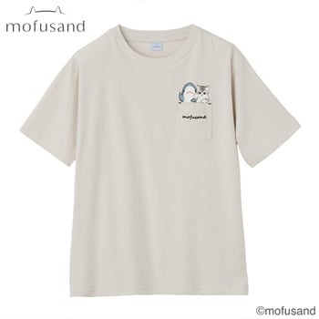 TVC(ティーヴィシー) mofusand ポケット肉球Tシャツ レディス(ウスチャ-S)