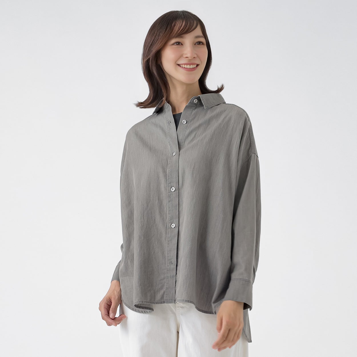 TVC(ティーヴィシー) シアーデニムオーバーシャツ レディス(ウスクロ-XL)