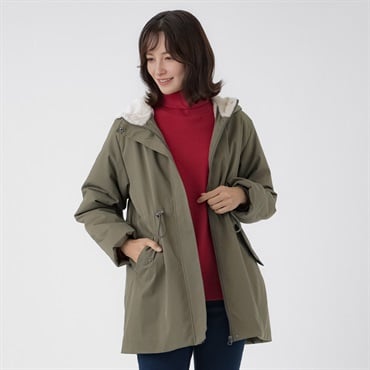 TVC(ティーヴィシー) 裏ボアモッズコート レディス(コイミドリ-M)