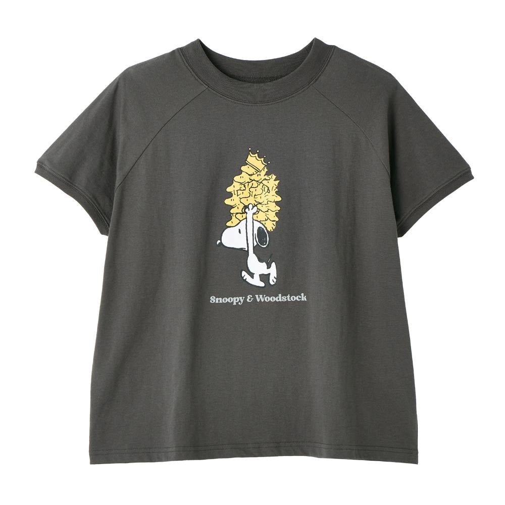 ウッドストック スヌーピー Tシャツ ピーナッツ PEANUTS ウッド ストック 半袖 Tシャツ ピグメント