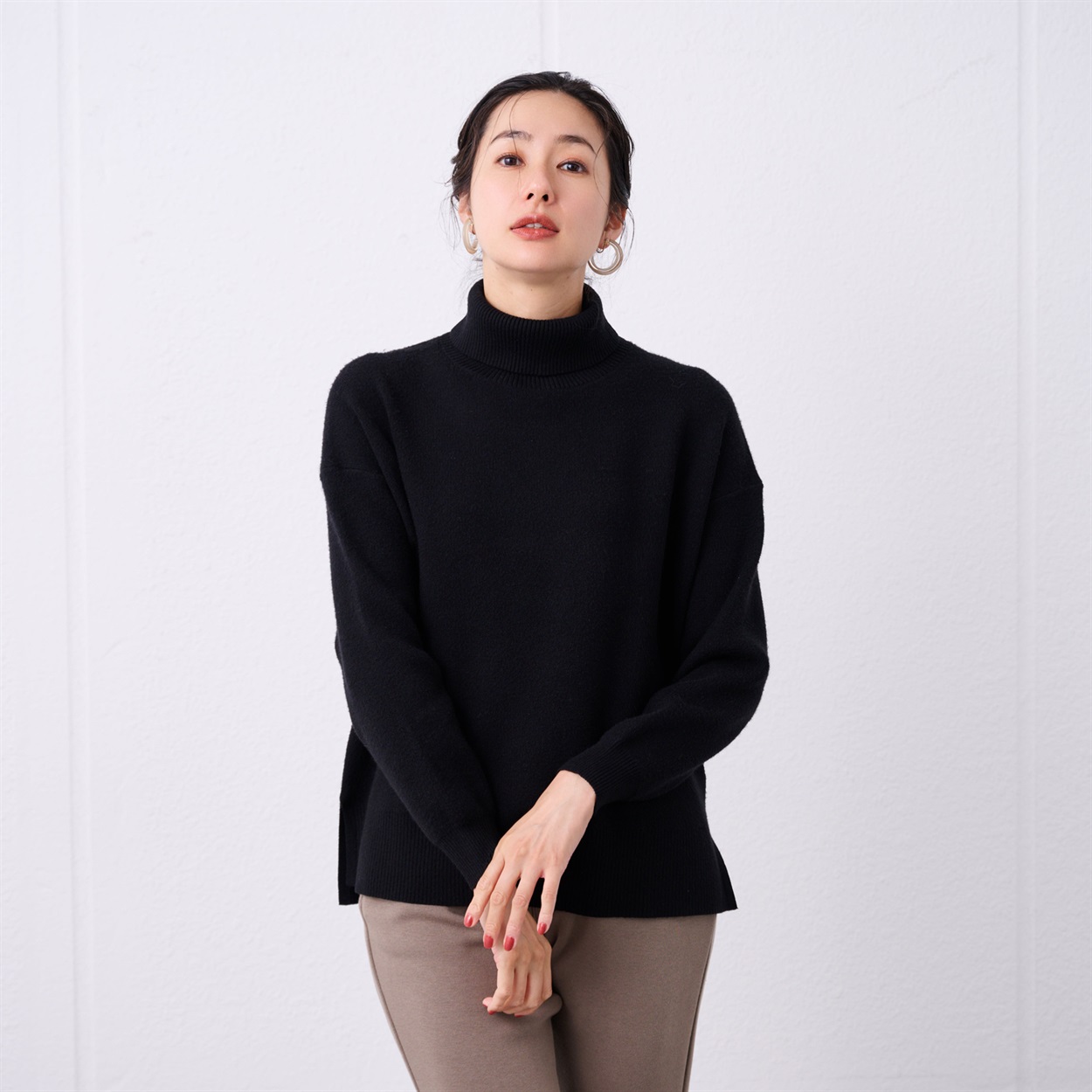 TVC(ティーヴィシー) 洗える・保温 マシュマロタッチ タートルネック