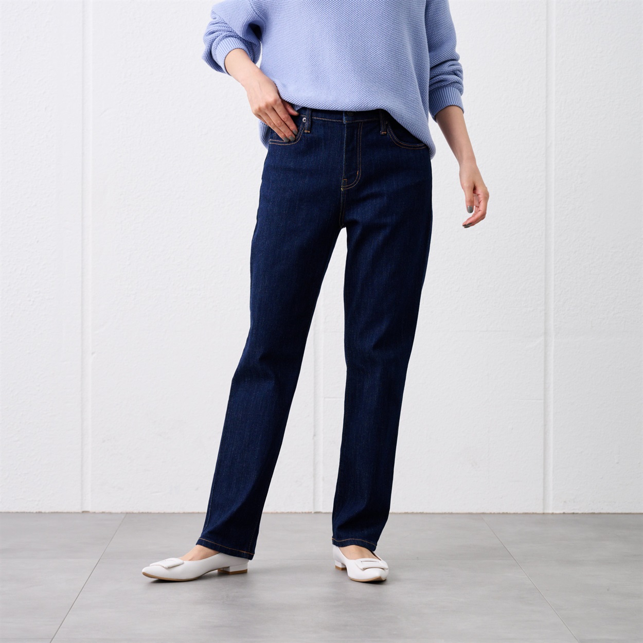 TVC(ティーヴィシー) 匠ジーンズ ストレッチデニムストレートパンツ