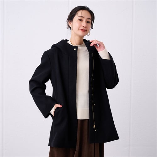 試着のみほぼ未使用 美品☆オーシバル ベージュ ウールコート size2 試着のみほぼ未使用 美品☆オーシバル ベージュ ウールコート size2