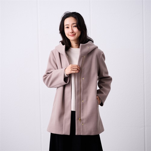 美品♡イエナ　ライトナイロンフードコート　ロング丈　Aライン　ベージュ 38 春 20200122094419835_500.jpg