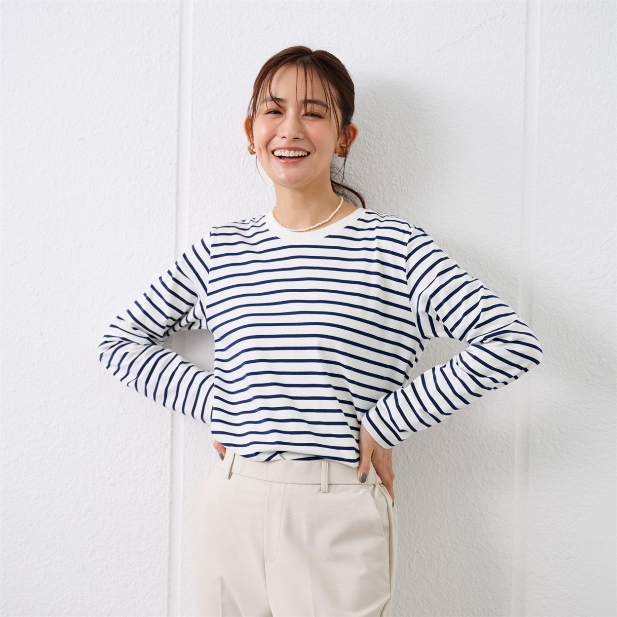 TVC(ティーヴィシー) オーガニックコットン クルーネック長袖Tシャツ