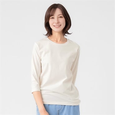 TVC(ティーヴィシー) オーガニックコットン7分袖Ｔシャツ レディス