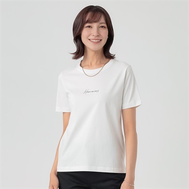 TVC(ティーヴィシー) シルキーコットンひんやりUV対策半袖Tシャツ（プリント） レディス