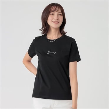 TVC(ティーヴィシー) シルキーコットンひんやりUV対策半袖Tシャツ（プリント） レディス(Ａクロ-S)