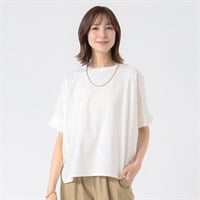 TVC(ティーヴィシー) シルキーコットンひんやりUV対策ドルマン半袖Tシャツ レディス(シロ-S)