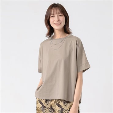 TVC(ティーヴィシー) シルキーコットンひんやりUV対策ドルマン半袖Tシャツ レディス(ウスチャ-S)