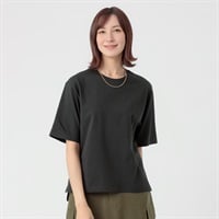 TVC(ティーヴィシー) ピースフィットクール 遮熱・UV対策 ひんやりサラサラ５分袖Tシャツ レディス(クロ-S)